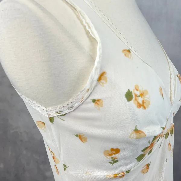 Womens‎ Floral Slip Dress Small Babydoll Cottagecore Coquette Y2K Romantic - Image 5