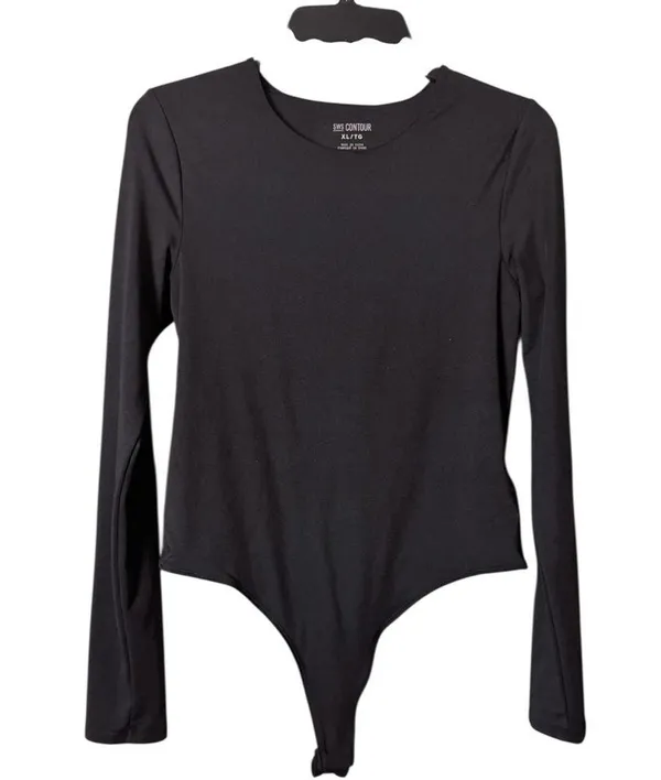 SWS Contour Black Long Sleeve Bodysuit Sz XL - Image 2