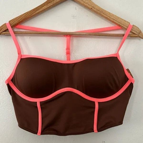 PINK Ultimate Push-Up Corset Sports Bra NWT - Image 3