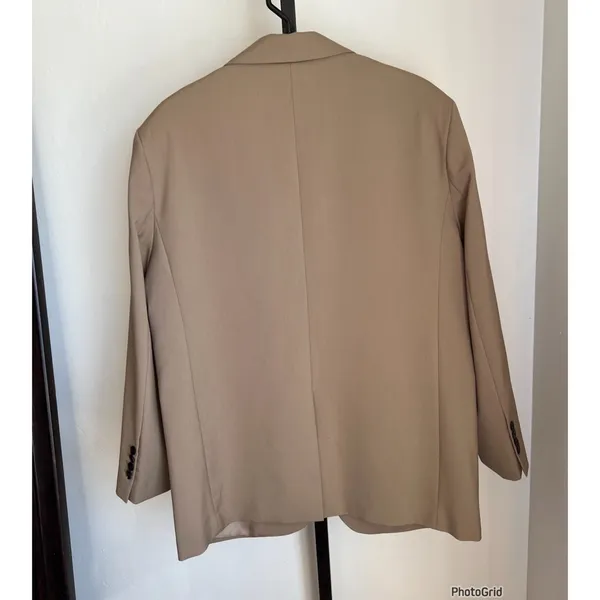 Zara Tan Blazer Pant 2 Piece Set Tan L/XL Career Professional Interview - Image 3