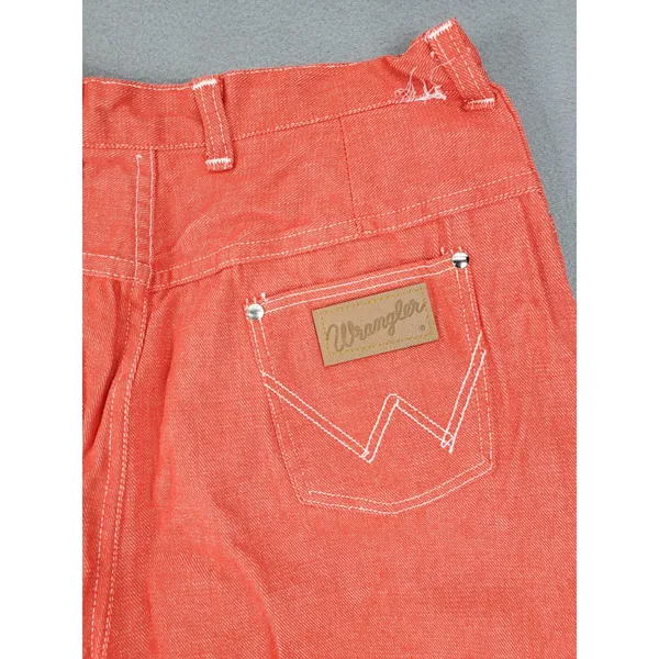 Wrangler Jeans Misses 20 Slim Red VTG USA Made High Rise Tapered Slim Fit Junior - Image 5