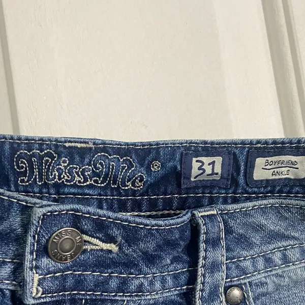 Miss Me Faded Blue Denim Jeans - Image 4