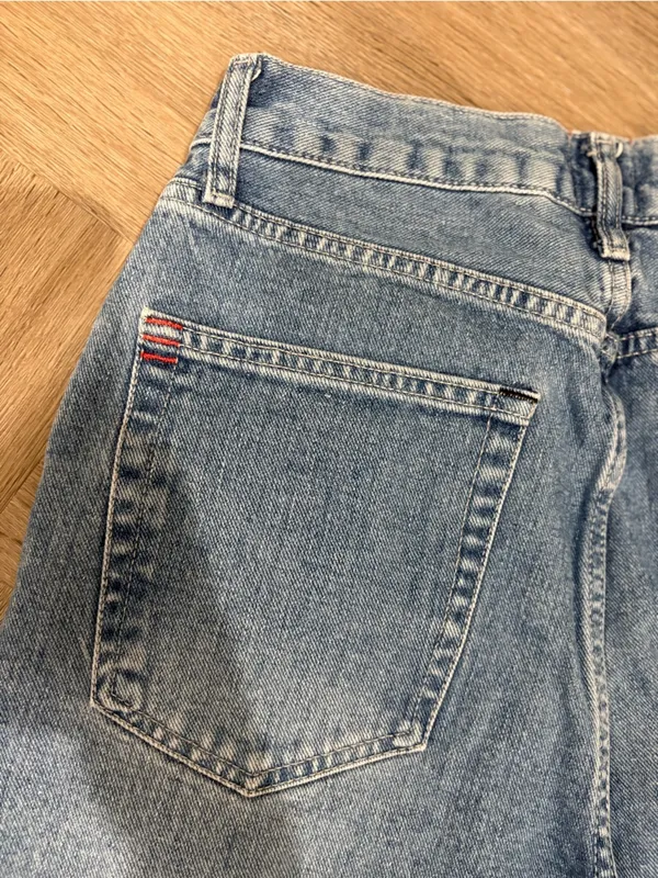 BDG Jeans High Rise Baggy Straight Leg Medium Blue Wash Size 27 - Image 3