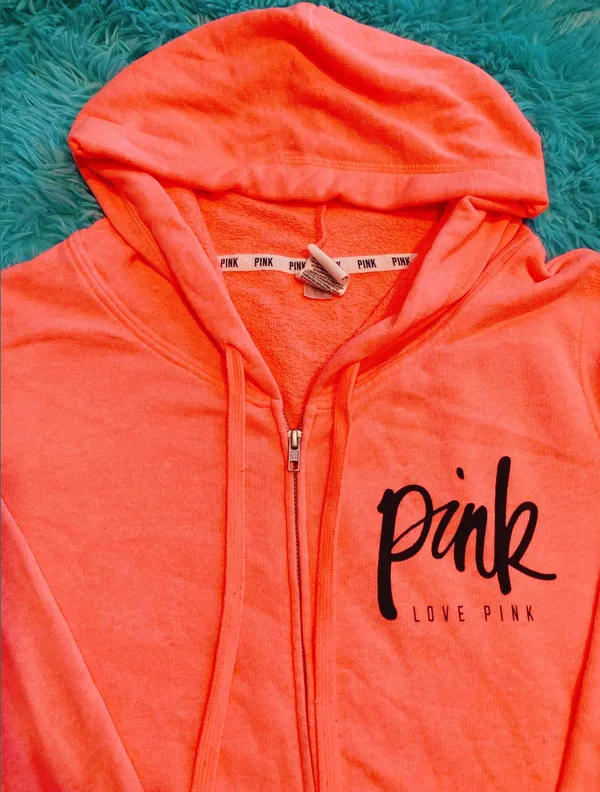 PINK Love Zip Up Hoodie - Image 3