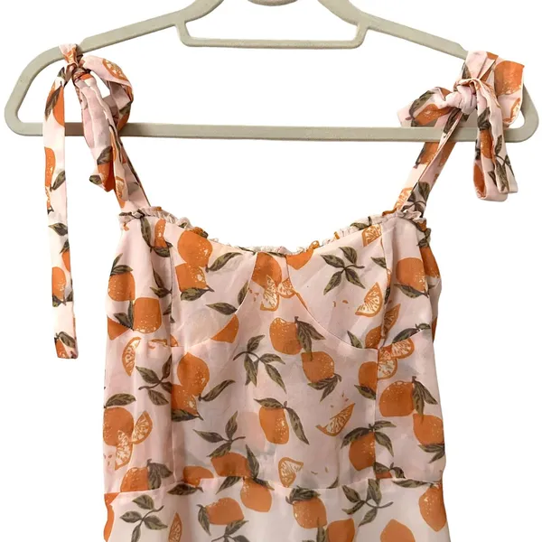 O.P.T‎ Lemon Tank Mini Dress Sz XS Yellow - Image 4