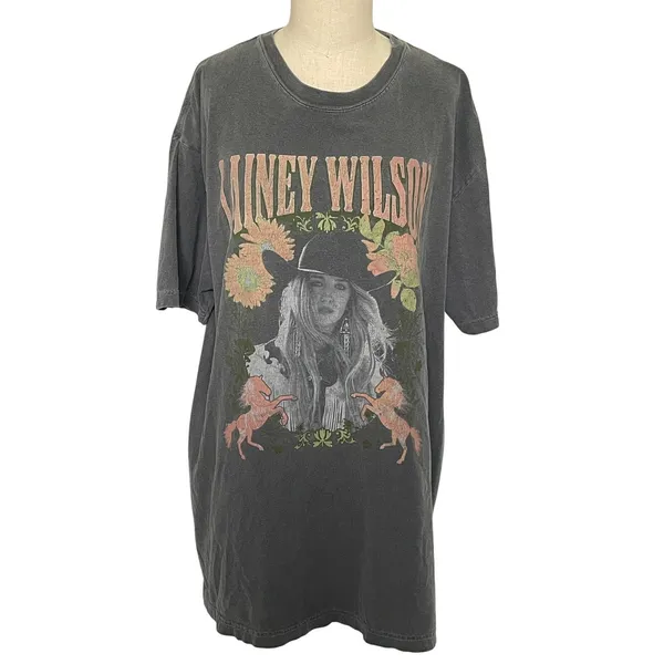 Lainey Wilson Bell Bottom Country Tour Graphic XL Western Cowgirl Boho T Shirt - Image 2