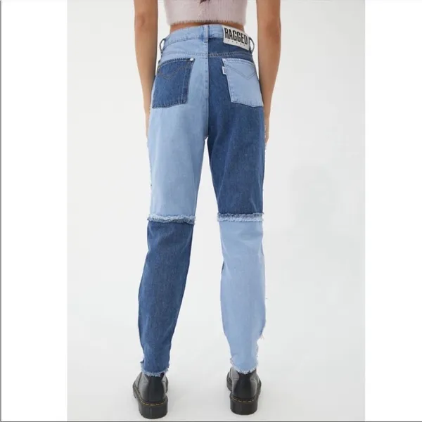 Urban outfitters ragged mom patchwork jeans 32‎ - Image 2
