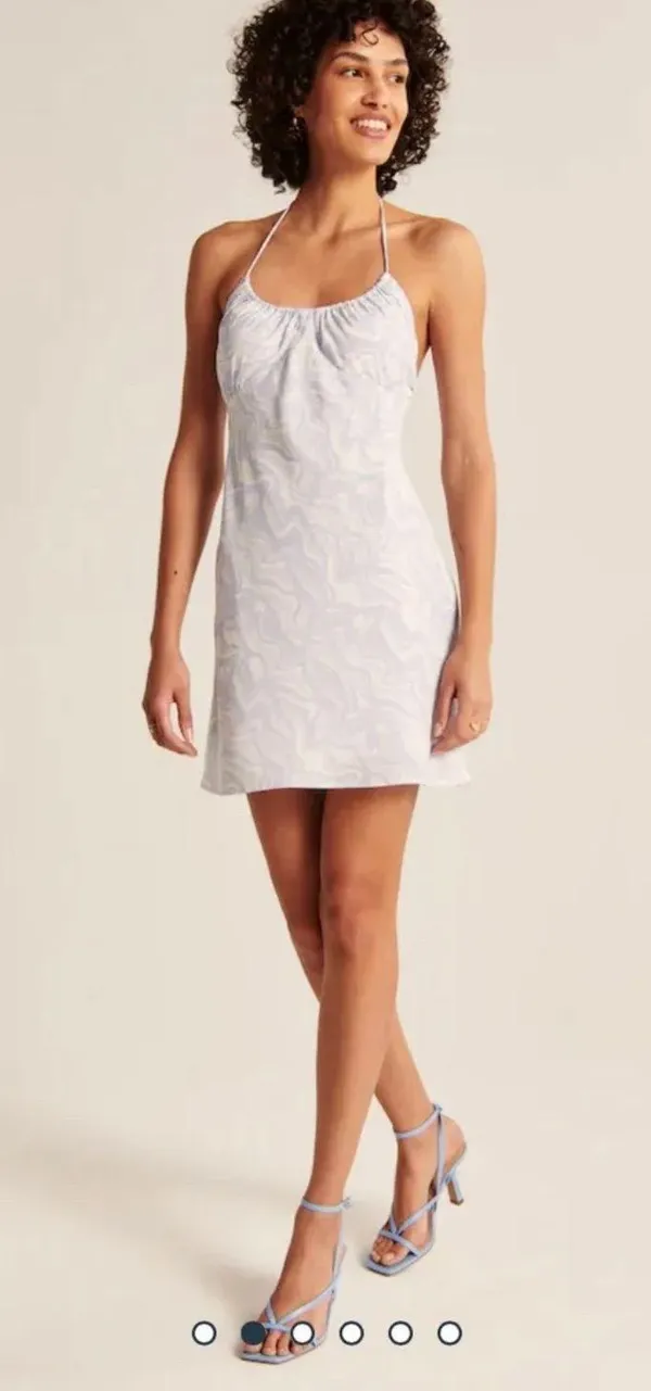 Abercrombie Halter Ruched Mini Dress - Image 2
