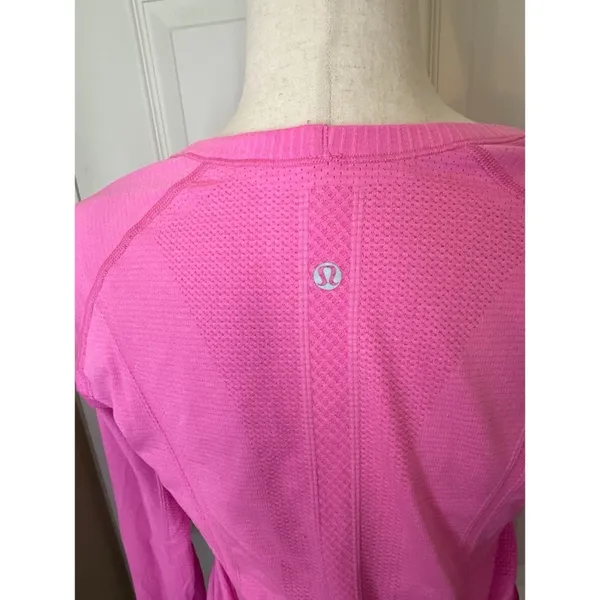 Lululemon Swiftly Tech Long Sleeve Pink Size 10 - Image 4