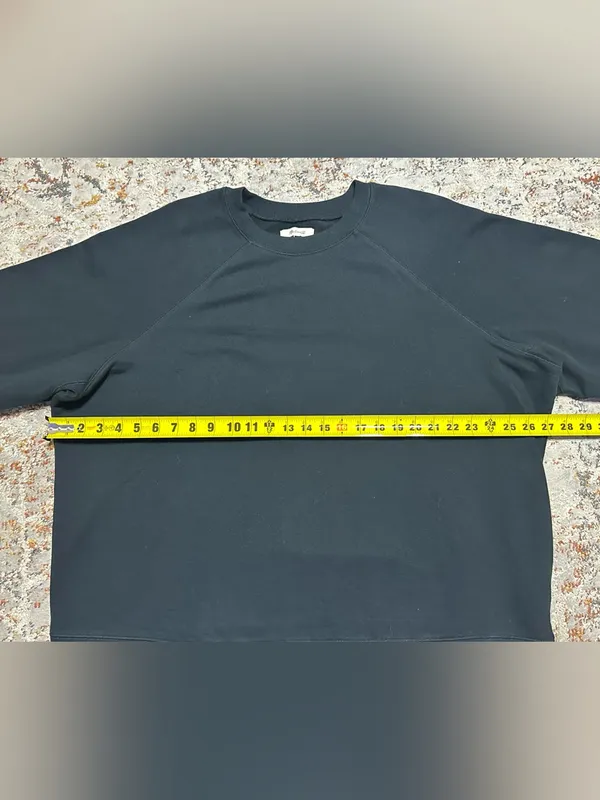 MADEWELL crew neck black sweatshirt size 2X 100% cotton oversized - Image 8