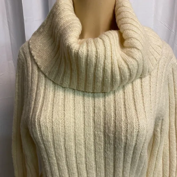 Ralph Lauren Thick‎ chunky wool blend turtleneck Fisherman Core C31 - Image 8