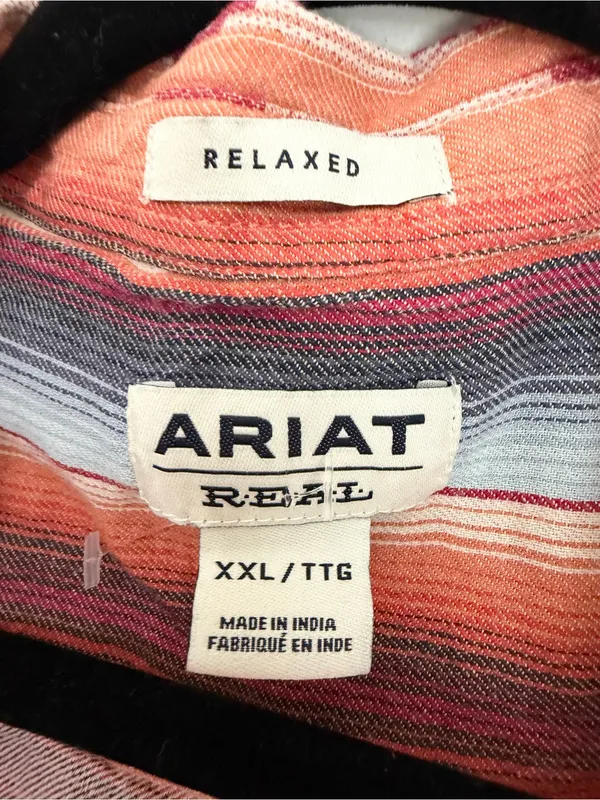 Ariat® women Holden Retro Garnet Long Sleeve button down size 2X - Image 2