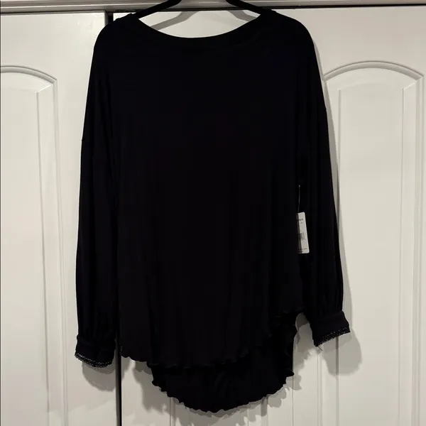 Free People NWT shimmy shake ‎ Black Low Back Top small - Image 4