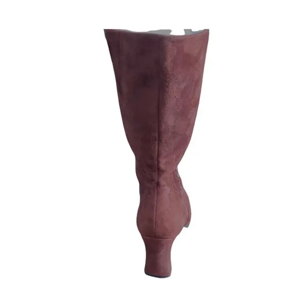 Easy Spirit Catiana Womens‎ 6.5 Brown Wide Calf Pointed Toe Heeled Ankle Boots - Image 5