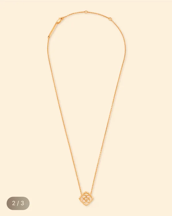 Kendra Scott Dira 18K Rose Gold Pendant Necklace - Image 5
