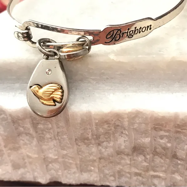 Brighton Bangle Bracelet with Dove Charm - Image 4