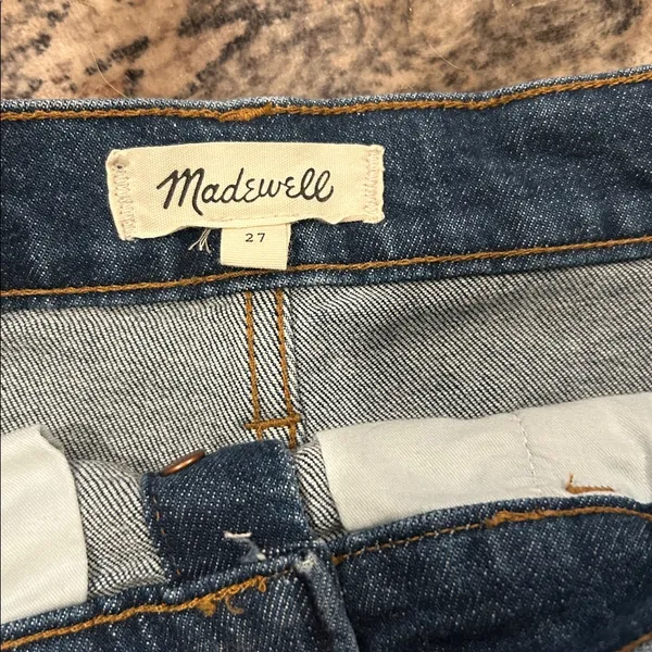 Madewell Button Front Denim Skirt - Image 2