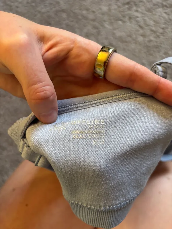 Blue aerie scrunch bra - Image 3