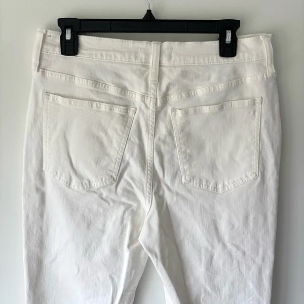 Madewell White The Perfect Vintage Jean Straight Leg High Waist Travel Beach - Image 6