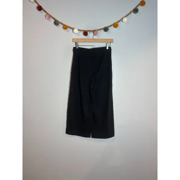 Nike black wide leg cropped sweatpants - Image 2