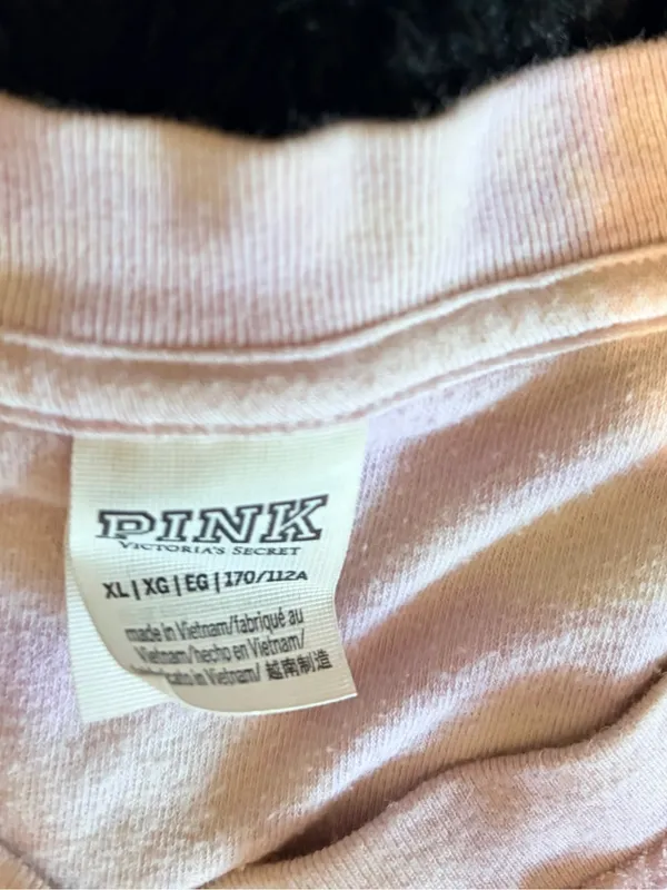 PINK Victoria's Secret Pastel Tie-Dye Crewneck Sweater - Image 5