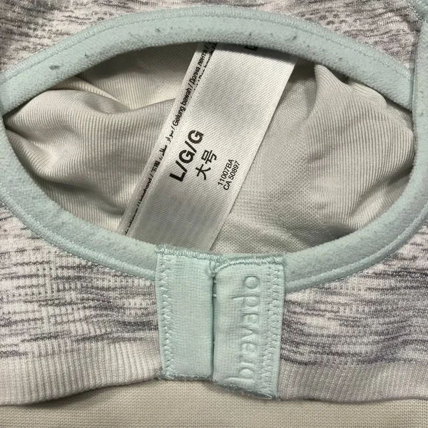 Bravado! Designs Gray Nursing‎ Sports Bra L Adjustable Racerback Clip Down - Image 7