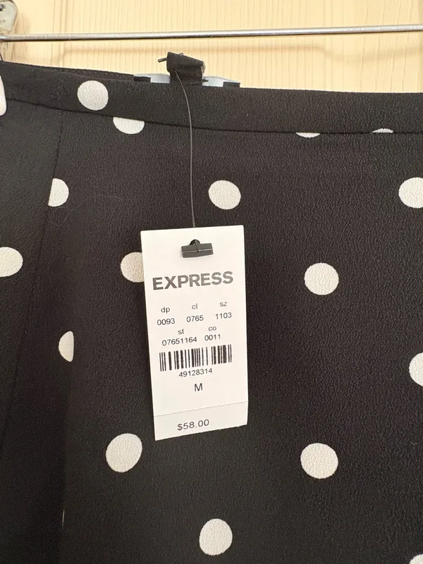 Express polka dot mini skirt size m - Image 2