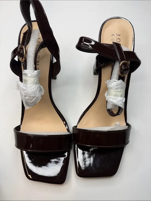Journee Collection Women's Tivona Square Toe Block Heel Dress Sandals Size 9 - Image 8