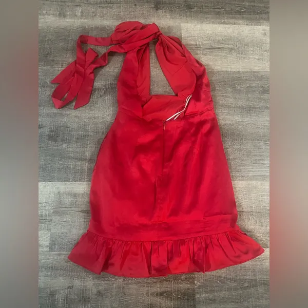 HELLO MOLLY The Showstopper Mini Dress in Red - Image 5