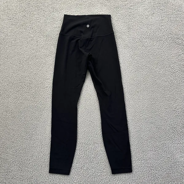 Lululemon Align High Rise Leggings Black Athletic Athleisure Women's 4 x 25 - Image 3