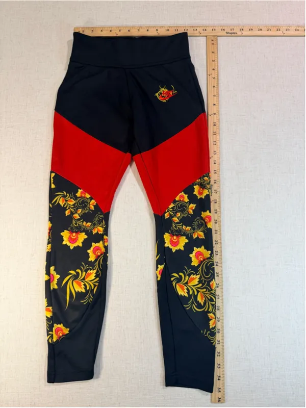 Nike Russian Floral Khokhloma Windrunner Half Zip Pullover & Leggings Set M S - Image 12