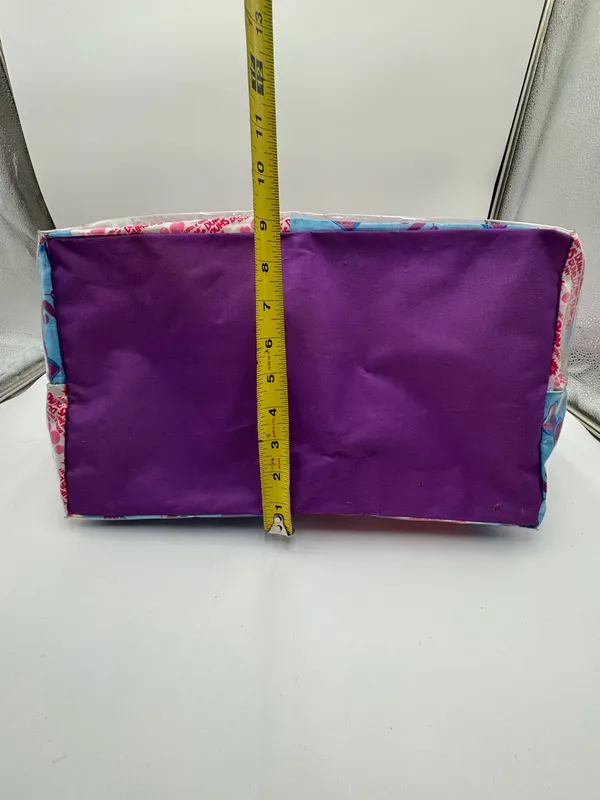 Vintage Dum Dums Lollipop Zip Tote Bag Candy Promo PVC Vinyl Large Shopper - Image 5