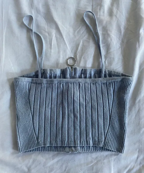 Kendall + Kylie Zipper Crop Tank Top - Image 3