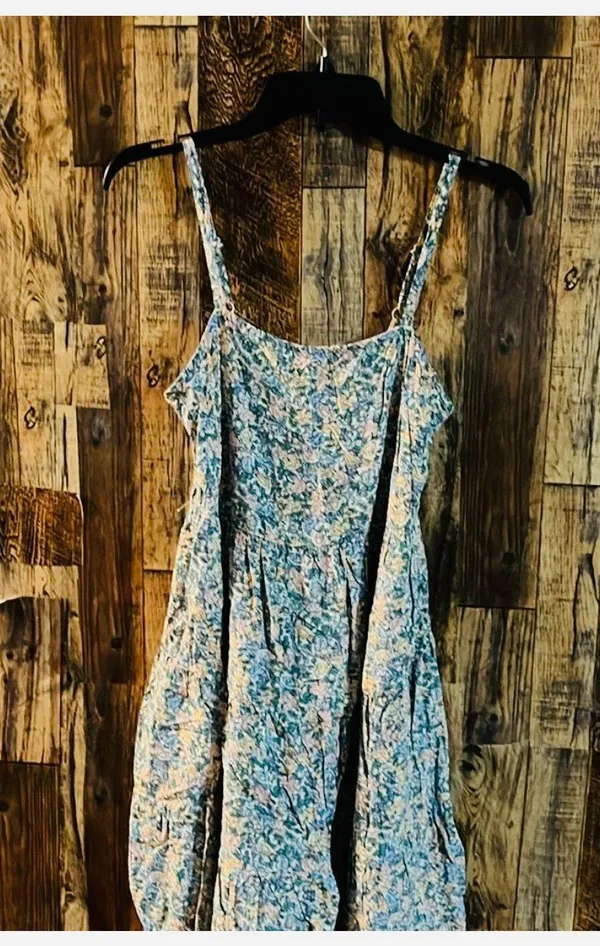 Old Navy Babydoll Floral Summer Dress w/ POCKETS size medium 35 length x 15 - Image 2
