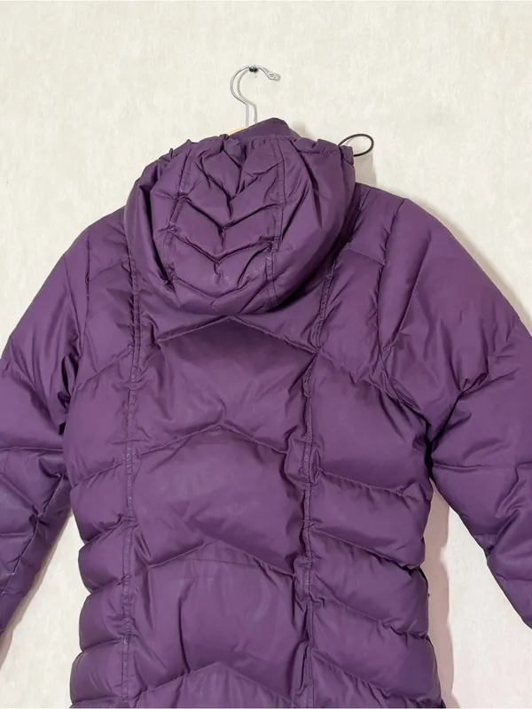Patagonia Women’s Down With It Jacket Hooded in Deep Plum XS - Image 5