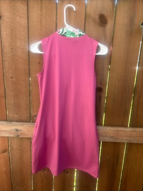 Tommy Bahama Pink Floral Collar Golf Dress Size XS NWT - Image 8