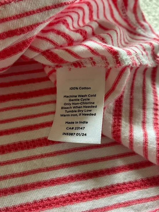 Talbots Diagonal Striped Cotton Sun Dress size S - Image 3