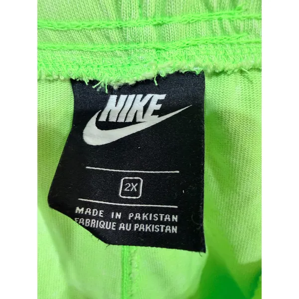 Nike Shorts Just Do It Sportswear Women's 2X Lime Green Plus Athletic Sportswear - Image 3