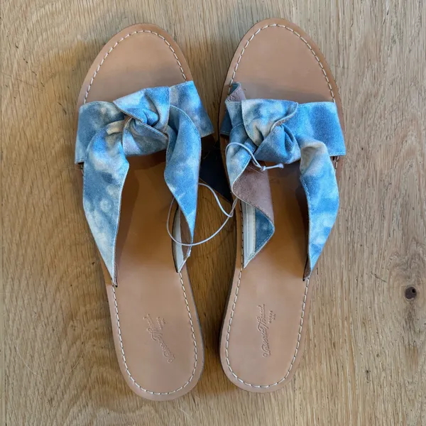 Universal Thread‎ Melody Knot Blue Denim Sandals Size 11 - Image 5