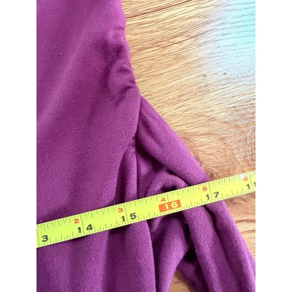 Daily Ritual Burgundy Tie Back T-Shirt Midi‎ Dress Size Medium - Image 7