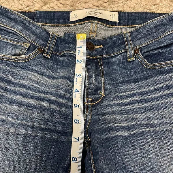 Abercrombie & Fitch Boot‎ Cut Jean Blue Size 4S 27/31 - Image 7