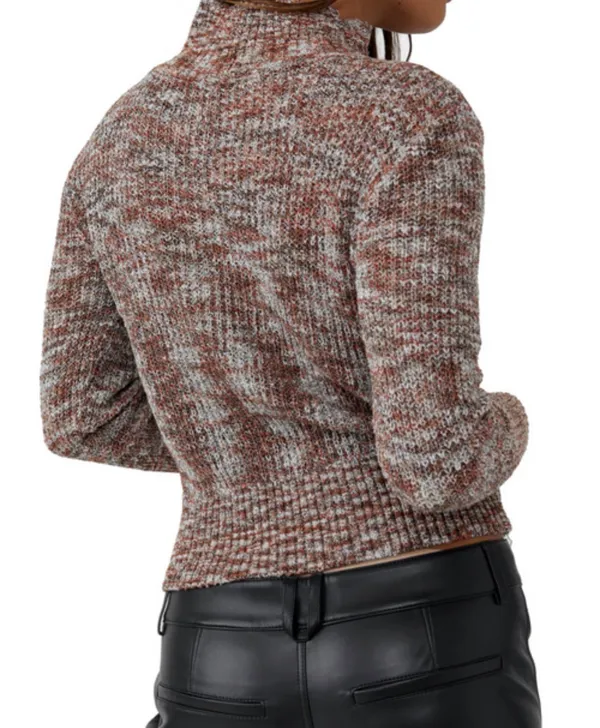 Free People Sweater Knit Mockneck Size L - Image 4