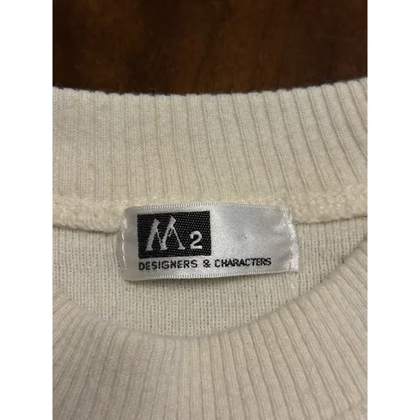 Vintage M2 Girl Club Collection Sweater Womens Small Medium Embroidered Golf - Image 4