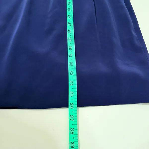 Bob Mackie Cocktail Dress Sz 6 Navy Blue Beaded Sequin‎ Sheath Vintage Glam - Image 9