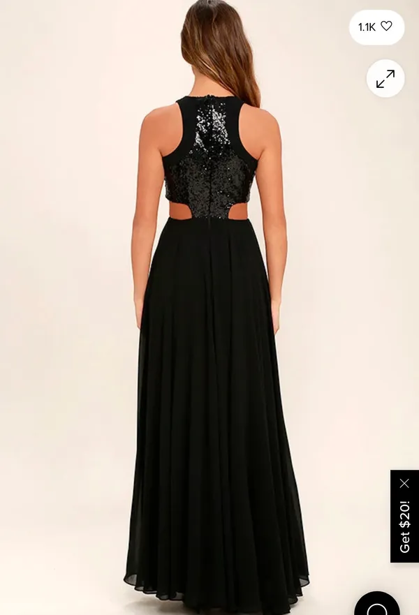 Lulu's Nothin' But Love Black Sequin Maxi Dress - Image 4