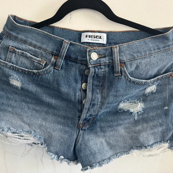 RSQ Vintage High Rise Blue Denim Shorts - Image 5