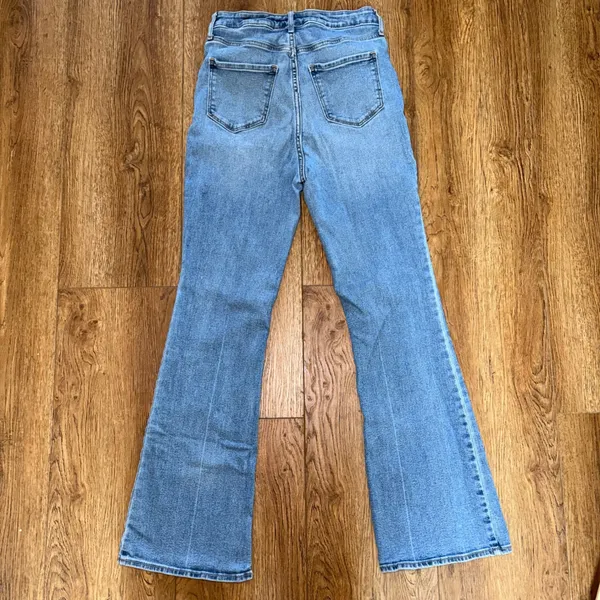 Old Navy Higher High-Rise Flare Jeans Medium Wash Mary Kate Size 8 western boho - Image 10