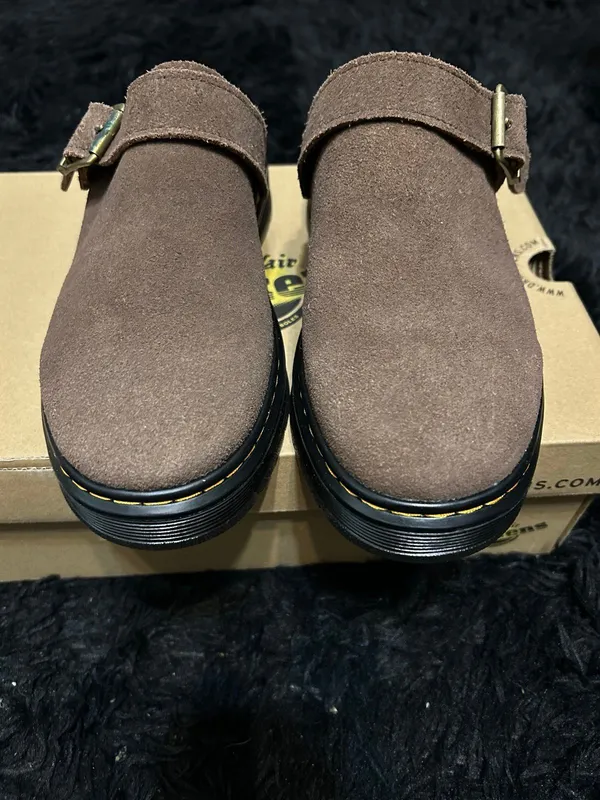 Dr Martens Brookline brown leather mules clogs slip on shoes women’s 9 new - Image 5