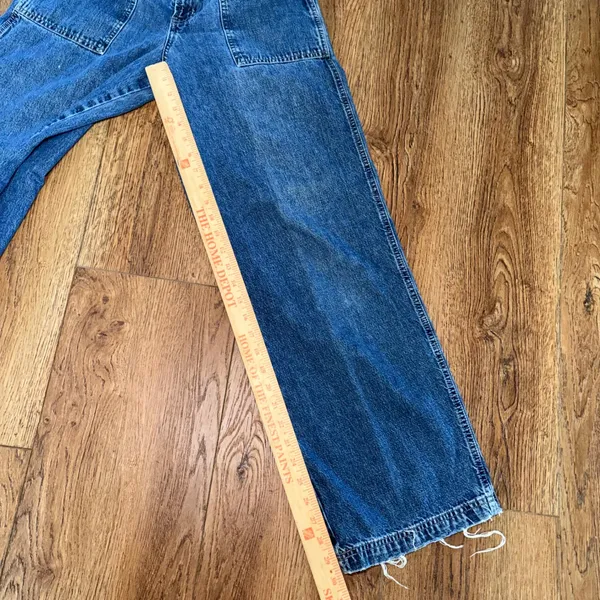 90s Canyon River Blues Carpenter Jeans Wide Leg Medium Wash Blue Denim 28x30 vtg - Image 8
