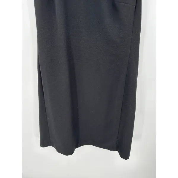 J.Crew Factory Dress Women‎ SMALL Black Sleeveless Hidden Back Zip Mini - Image 3